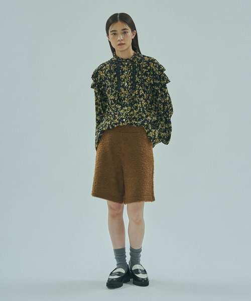 ROSE BUD（ローズバッド）の「FLOWER PRINT BLOUSE（シャツ/ブラウス・レディース・ブラック/ブラウン・ONE SIZE）」の13枚目の写真