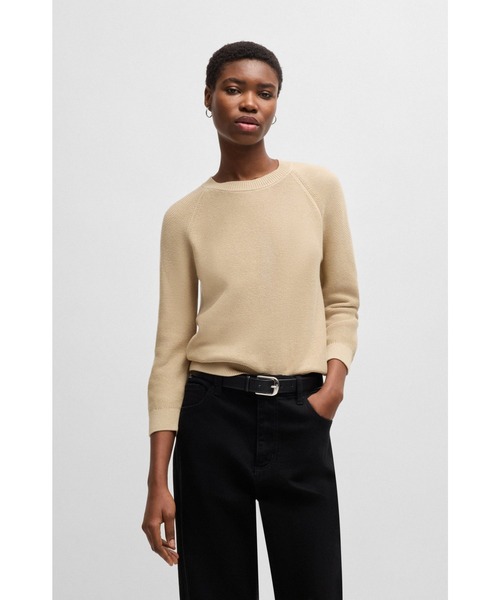 リラックスフィットセーター コットン（ニット/セーター）｜BOSS（ボス