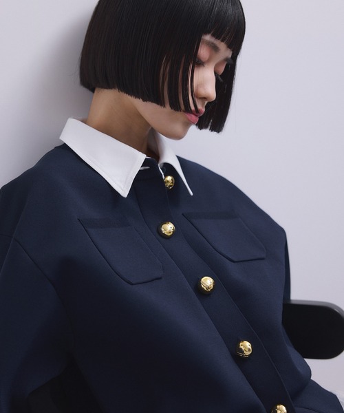 セール】【WEB限定】・【サステナブル】カラー付きカーディガン
