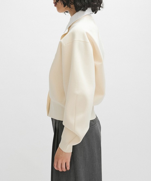 WEB限定】・【サステナブル】カラー付きカーディガン（カーディガン