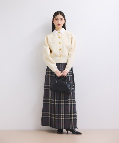 WEB限定】・【サステナブル】カラー付きカーディガン（カーディガン