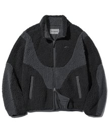 F.ILLUMINATE（フィルミネイト）の「フラッフィーデュオフリースジャケット-ブラック（その他アウター）」