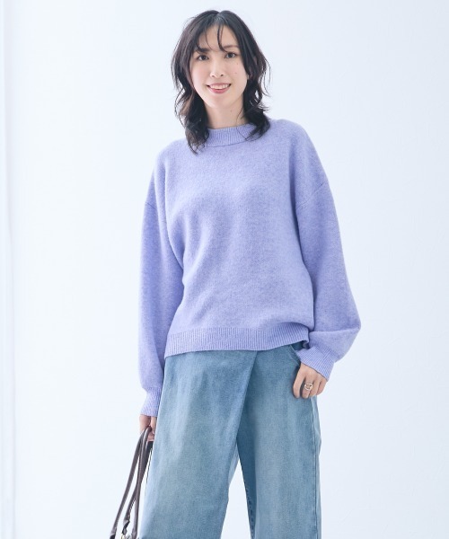 slattgir（スラットジール）の「高身長 MOKUMOKOクルーネックニット