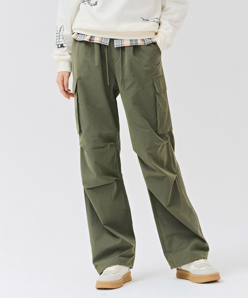 CHASECULT(チェイスカルト)の「レディースパラシュートパンツ-DERG2281B0V(その他パンツ・レディース・カーキ・67/70)」の2枚目の写真