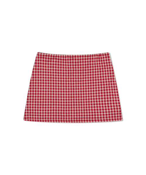 MOAA（モア）の「バブリーギンガムスコート（レッド）（スカート・レディース・その他・SMALL/MEDIUM）」の2枚目の写真