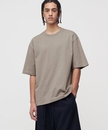 ヘビーウェイトリラックスクルーネックTシャツ[ダスティベージュ]