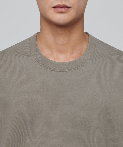 MUSINSA STANDARD（ムシンサスタンダード）の「ヘビーウェイトリラックスクルーネックTシャツ[ダスティベージュ]（Tシャツ/カットソー・メンズ・その他・X-LARGE/XX-LARGE/XXX-LARGE/SMALL/MEDIUM/LARGE）」の4枚目の写真