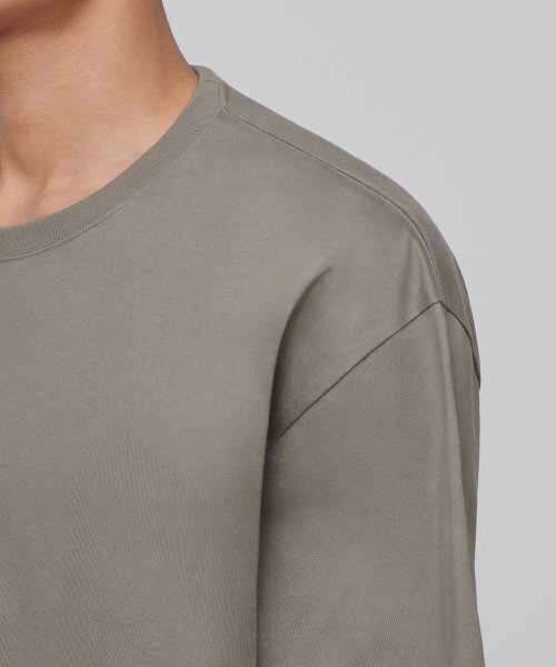MUSINSA STANDARD（ムシンサスタンダード）の「ヘビーウェイトリラックスクルーネックTシャツ[ダスティベージュ]（Tシャツ/カットソー・メンズ・その他・X-LARGE/XX-LARGE/XXX-LARGE/SMALL/MEDIUM/LARGE）」の6枚目の写真