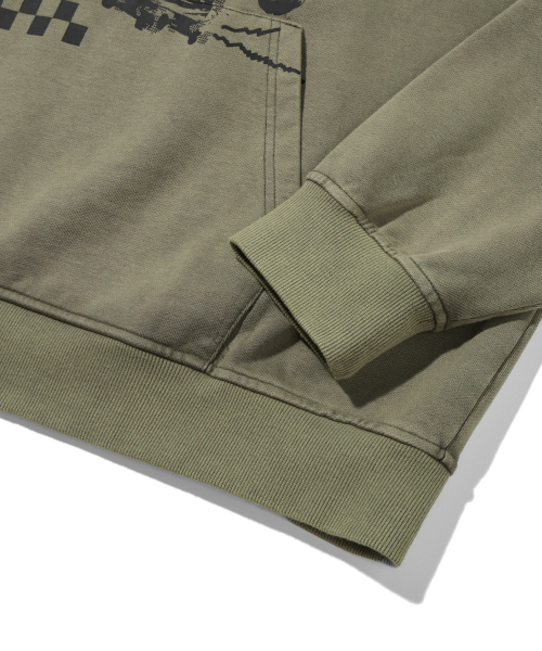 TRILLION（トリリオン）の「スケートボードピグメントグラフィックオーバーフィットフード（KHAKI）（パーカー・レディース・その他・X-LARGE/SMALL/MEDIUM/LARGE）」の8枚目の写真