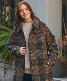 ステンカラーコート（チェック柄）ファッション通販 - ZOZOTOWN