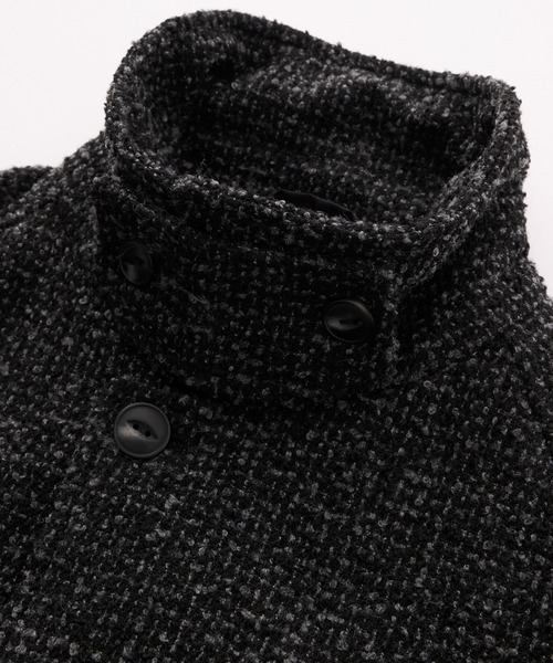 THE CRAFT CREW PRODUCTS(ザクラフトクループロダクツ)の「テックツイード ラグランオーバーサイズステンカラーコート / UVカット・イージーケア【THE CRAFT CREW PRODUCTS】(ステンカラーコート・メンズ・グレー系/ネイビー系/ダークグレー・S/M/L)」の19枚目の写真