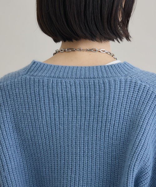 Paradise Picnic（パラダイスピクニック）の「フラワーコード刺繍ニットプルオーバー（ニット/セーター・レディース・ブラック/ホワイト/ブルー・FREE）」の20枚目の写真