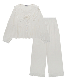 CNVS（ベティ ブープ）の「[SET] ベティブープ ラッフル 長袖 パジャマセット_ホワイト（ルームウェア/パジャマ）」