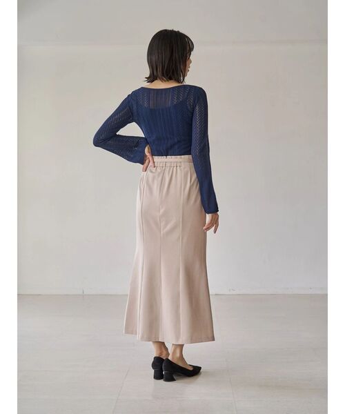 TONAL(トーナル)の「ベルト付フラップマーメイドスカート(スカート・レディース・ベビーピンク/グレー/オフホワイト・SMALL/MEDIUM)」の9枚目の写真