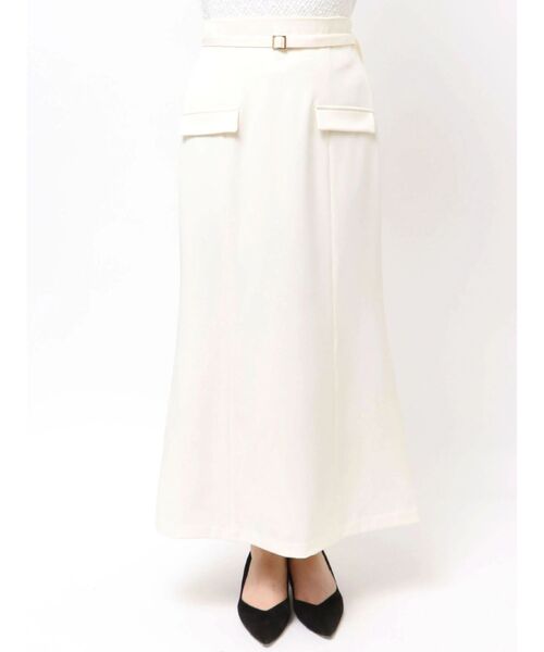 TONAL(トーナル)の「ベルト付フラップマーメイドスカート(スカート・レディース・ベビーピンク/グレー/オフホワイト・SMALL/MEDIUM)」の22枚目の写真