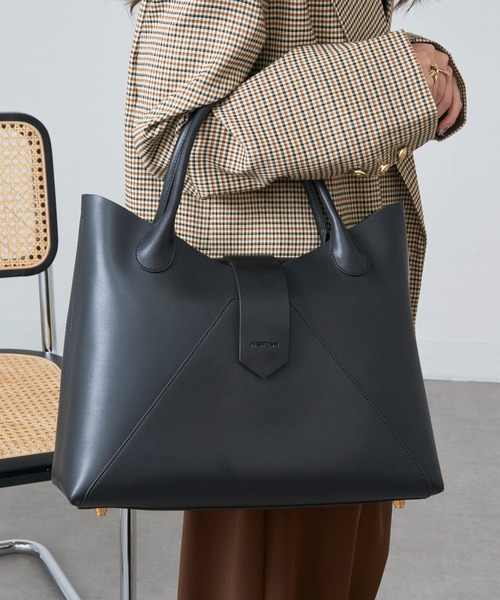 HASHIBAMI（ハシバミ）の「【HASHIBAMI】フェズ ヨコナガA4バッグ（トートバッグ・レディース・ブラック/ブラウン・FREE）」の20枚目の写真