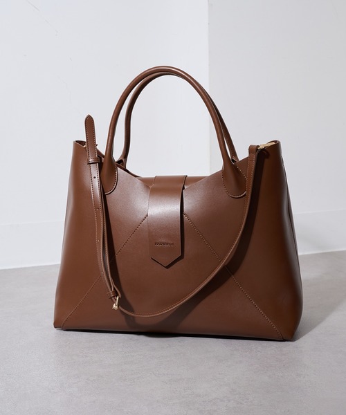 HASHIBAMI（ハシバミ）の「【HASHIBAMI】フェズ ヨコナガA4バッグ（トートバッグ・レディース・ブラック/ブラウン・FREE）」の14枚目の写真