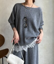 DouDou（ドゥドゥ）の「メリノウール100%ボートネック（ニット/セーター）」