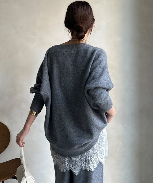 セール】メリノウール100%ボートネック（ニット/セーター）｜DouDou
