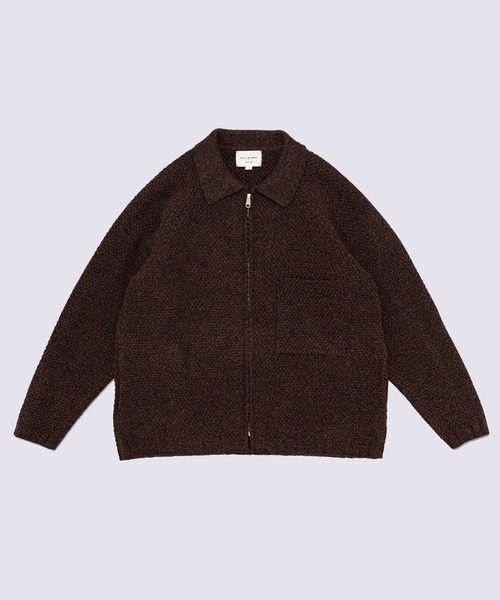 STILL BY HAND（スティルバイハンド）の「【STILL BY HAND】5G knitted blouson（ブルゾン・メンズ・ブラック/ブラウン/カーキ・46/48）」の3枚目の写真