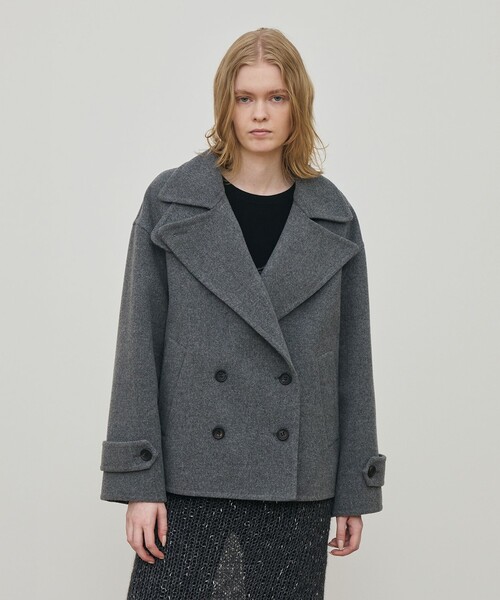 新品同様✨　danton ピーコート　ダークグレー　42 ウールモッサ セール】ウールモッサ Pコート（ピーコート）｜DES PRES（デ・プレ）の