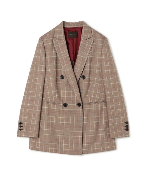セール】バーガンディウィンドウ ダブルブレストジャケット