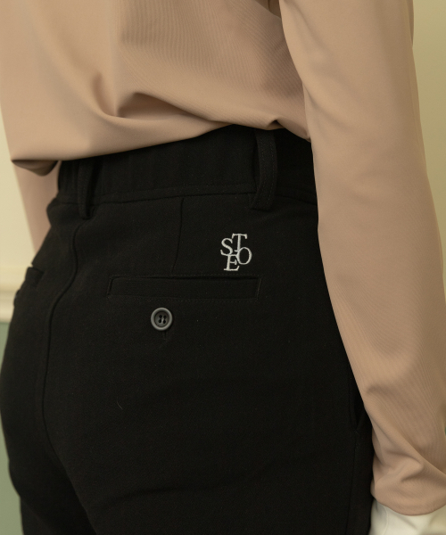 SELITIO(セレティオ)の「レディース クラシックストレートフィットバンディングパンツ ブラック(その他パンツ・レディース・ブラック・26/28/30/32/34)」の3枚目の写真