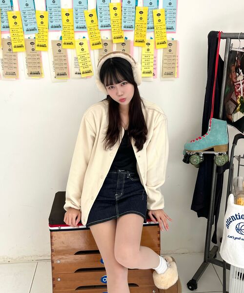 SELITIO(セレティオ)の「女性スナップボタンフリースジャケットベージュ(その他アウター・レディース・ベージュ・SMALL/MEDIUM/LARGE)」の7枚目の写真