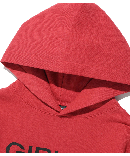 NICE GHOST CLUB(ナイスゴーストクラブ)の「LAYERED DRESS GIRL GANG HOODIE_RED(NG2FFUM404A)(パーカー・レディース・レッド・SMALL/MEDIUM/LARGE)」の3枚目の写真