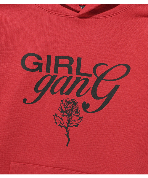 NICE GHOST CLUB(ナイスゴーストクラブ)の「LAYERED DRESS GIRL GANG HOODIE_RED(NG2FFUM404A)(パーカー・レディース・レッド・SMALL/MEDIUM/LARGE)」の4枚目の写真