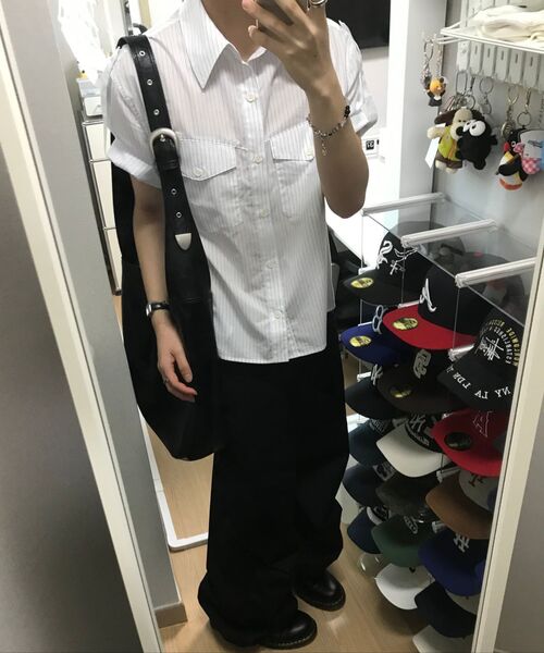 HAH ARCHIVE（ハーアーカイブ）の「[Ham Junsoo Collaboration] HH Belted Bag 2-Way (Black)（ショルダーバッグ・メンズ・その他・FREE）」の17枚目の写真