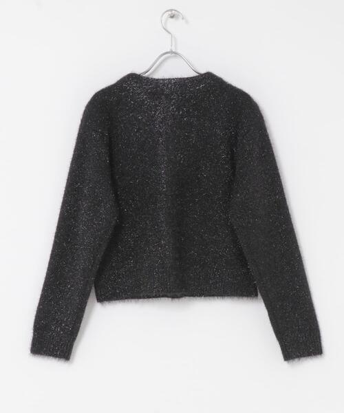 URBAN RESEARCH ROSSO WOMEN（アーバンリサーチ　ロッソ）の「ラメシャギーカーディガン（カーディガン/ボレロ・レディース・ブルー系その他/ブラック・FREE）」の22枚目の写真