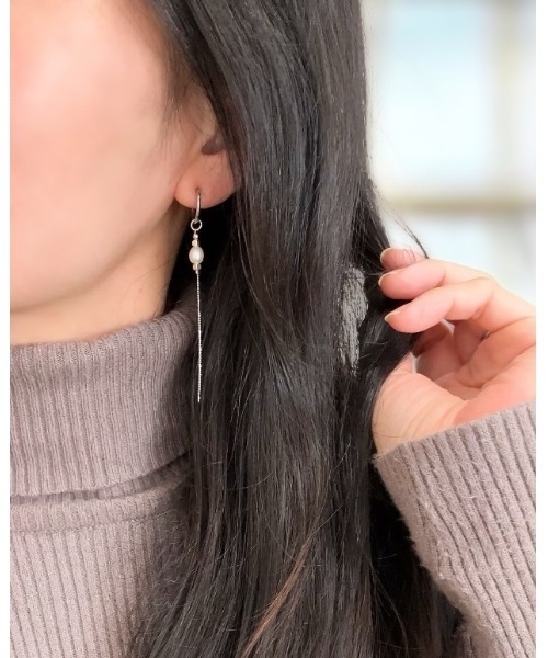 tone(トーン)の「【HINAKI】【ヒナキ】【金属アレルギー対応】2wayガラスビーズと淡水パールのシャンデリアイヤリング【K16GP】(MA)(イヤリング・レディース・ゴールド系その他/シルバー系その他・FREE)」の15枚目の写真