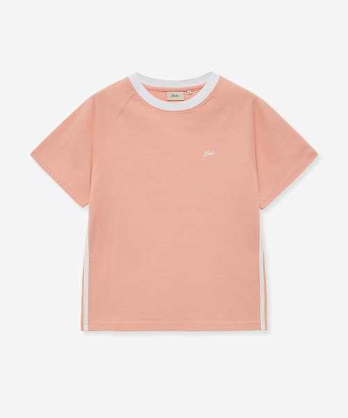 YALE(イェール)の「スネルロゴテーピングTシャツ_サーモン(Tシャツ/カットソー・レディース・その他・SMALL/MEDIUM)」の1枚目の写真