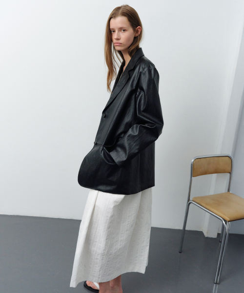 LEVAR(レバー)の「Classity Leather Single Jacket - Black(ライダースジャケット・レディース・ブラック・FREE)」の1枚目の写真