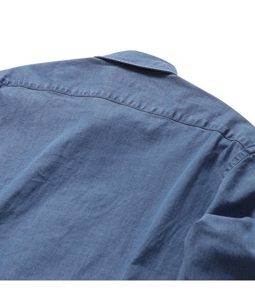 PRODESHIRT（プロデシャツ）の「[レギュラー] ナチュラルデニムワイドカラーシャツ (ブルー)（シャツ/ブラウス・メンズ・その他・LARGE/MEDIUM/X-LARGE/XX-LARGE）」の3枚目の写真