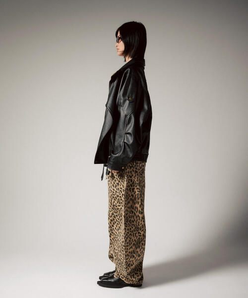 ROYAL FLASH(ロイヤルフラッシュ)の「MITSUKI/ミツキ/レオパードワイドパンツ(その他パンツ・レディース・ベージュ・M/S)」の14枚目の写真