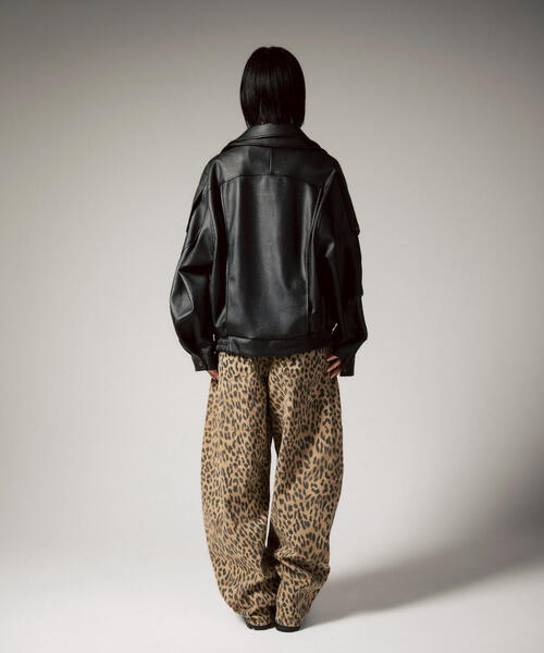 ROYAL FLASH(ロイヤルフラッシュ)の「MITSUKI/ミツキ/レオパードワイドパンツ(その他パンツ・レディース・ベージュ・M/S)」の15枚目の写真