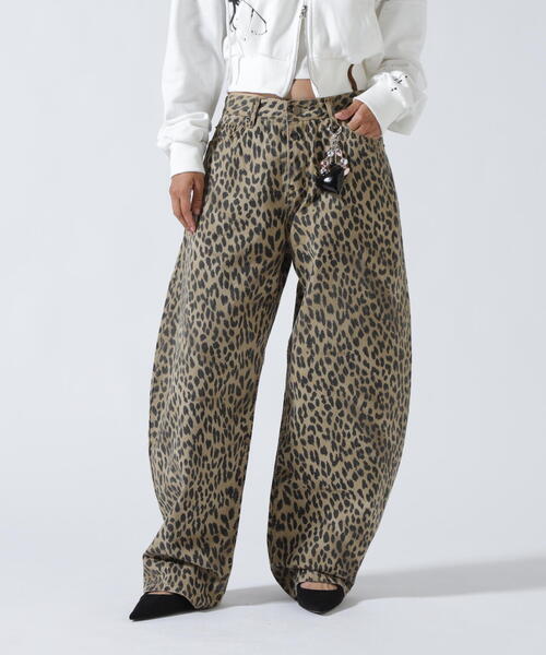 ROYAL FLASH(ロイヤルフラッシュ)の「MITSUKI/ミツキ/レオパードワイドパンツ(その他パンツ・レディース・ベージュ・M/S)」の16枚目の写真