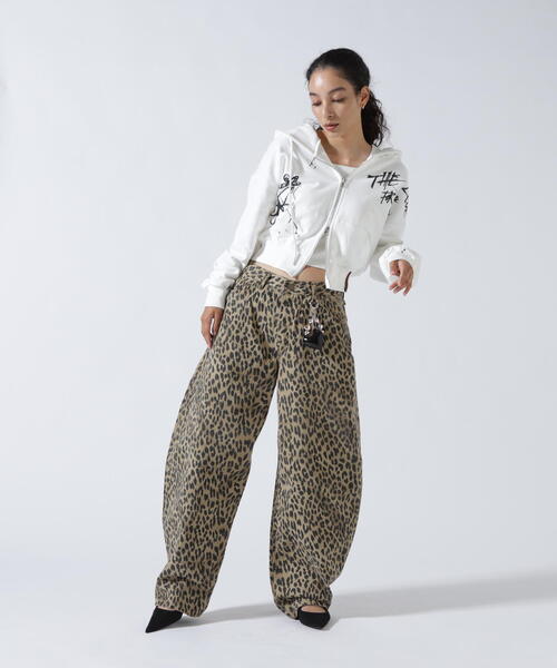 ROYAL FLASH(ロイヤルフラッシュ)の「MITSUKI/ミツキ/レオパードワイドパンツ(その他パンツ・レディース・ベージュ・M/S)」の17枚目の写真