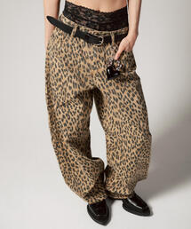 ROYAL FLASH | MITSUKI/ミツキ/レオパードワイドパンツ(その他パンツ)