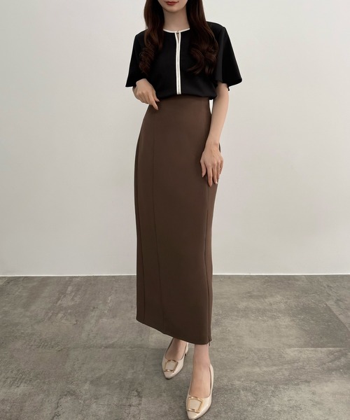 CENEA（セネア）の「バイカラーブラウス（シャツ/ブラウス・レディース・アイボリー/ブラック/ネイビー・SMALL/LARGE/MEDIUM）」の13枚目の写真