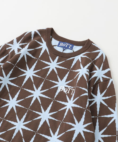 セール】BoTT / ボット SPARKLE JACQUARD KNIT SWEATER（ニット