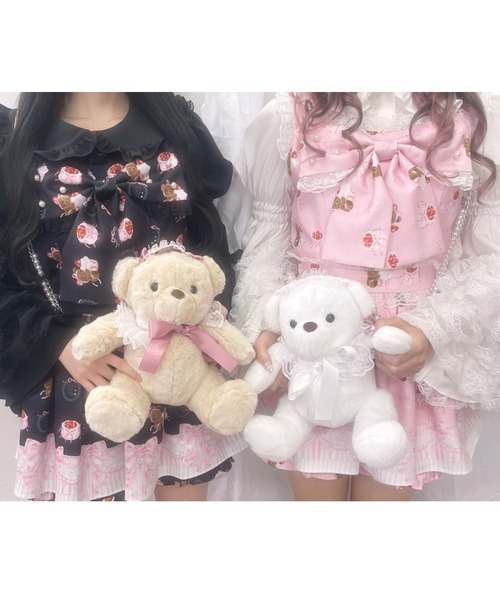 Ank Rouge（アンクルージュ）の「くまちゃんSETUP（セットアップ・レディース・ピンク/ブラック・M）」の10枚目の写真