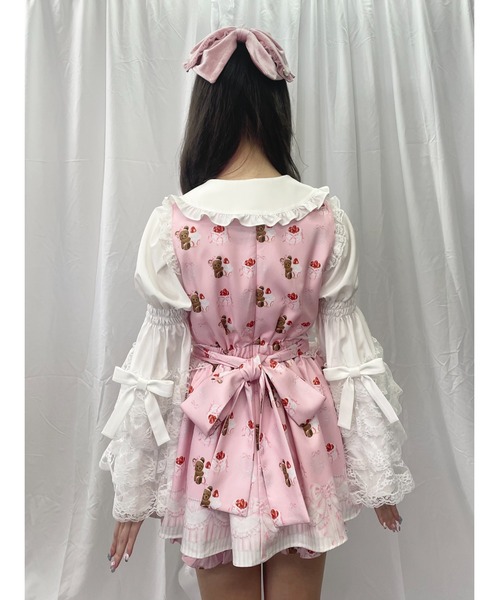 Ank Rouge（アンクルージュ）の「くまちゃんSETUP（セットアップ・レディース・ピンク/ブラック・M）」の13枚目の写真