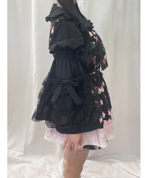 Ank Rouge（アンクルージュ）の「くまちゃんSETUP（セットアップ・レディース・ピンク/ブラック・M）」の20枚目の写真