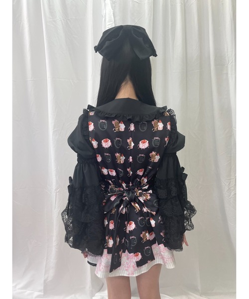 Ank Rouge（アンクルージュ）の「くまちゃんSETUP（セットアップ・レディース・ピンク/ブラック・M）」の19枚目の写真