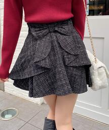 INGNI | バックリボンツイードフレアスカパン(スカート)