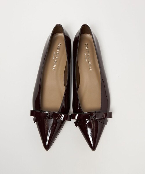 ODETTE E ODILE(オデットエオディール)の「【WEB限定】リボンタイ フラット20■↑(パンプス・レディース・シルバー/ブラック/ワインレッド・22cm/22.5cm/23cm/23.5cm/24cm/24.5cm/25cm)」の2枚目の写真