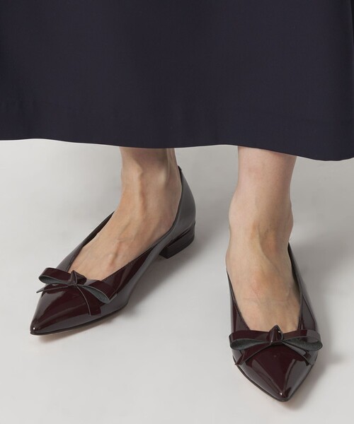 ODETTE E ODILE(オデットエオディール)の「【WEB限定】リボンタイ フラット20■↑(パンプス・レディース・シルバー/ブラック/ワインレッド・22cm/22.5cm/23cm/23.5cm/24cm/24.5cm/25cm)」の4枚目の写真